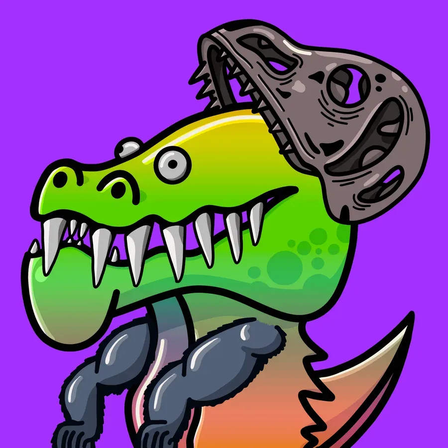 Glitchy Gator number 1223
