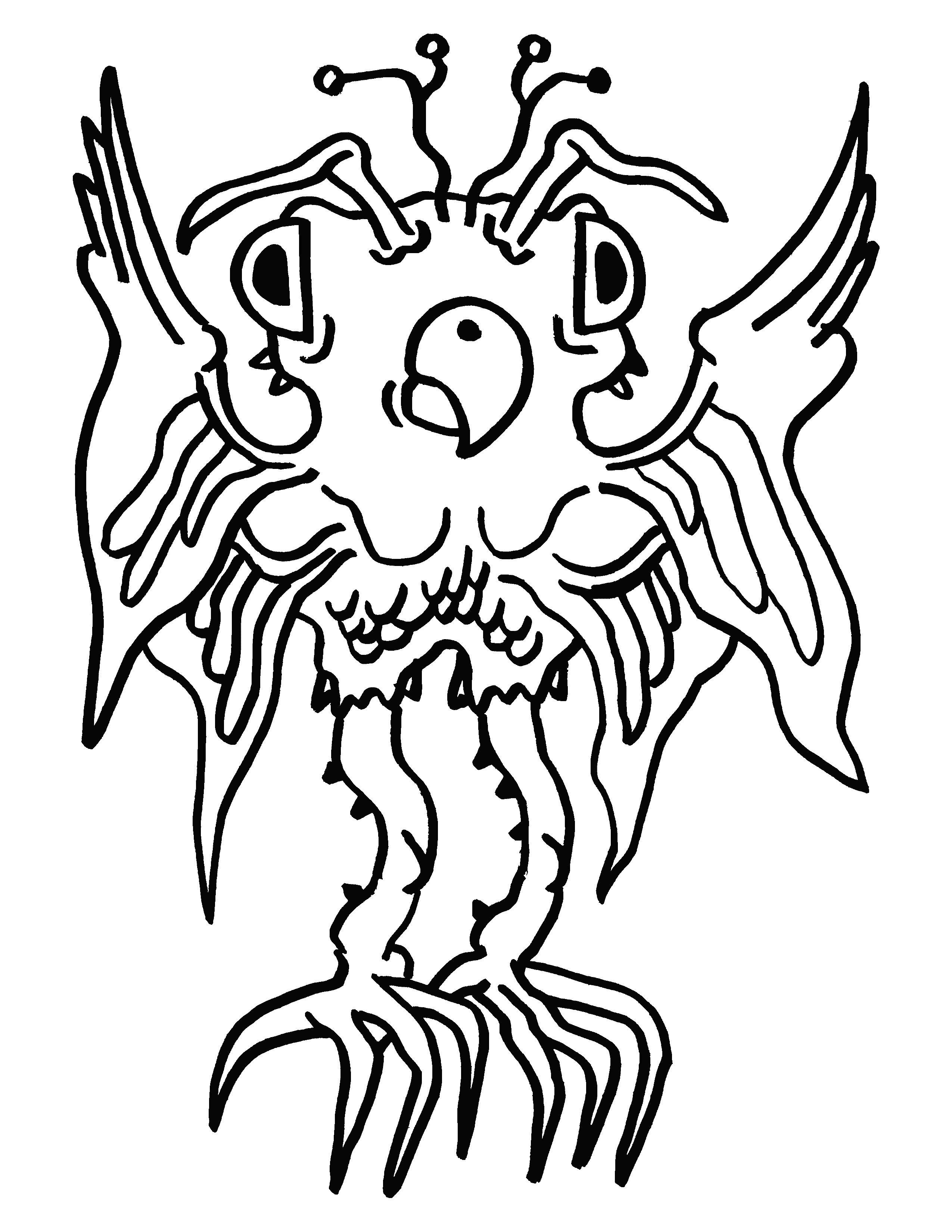 Coloring page: Monster 02