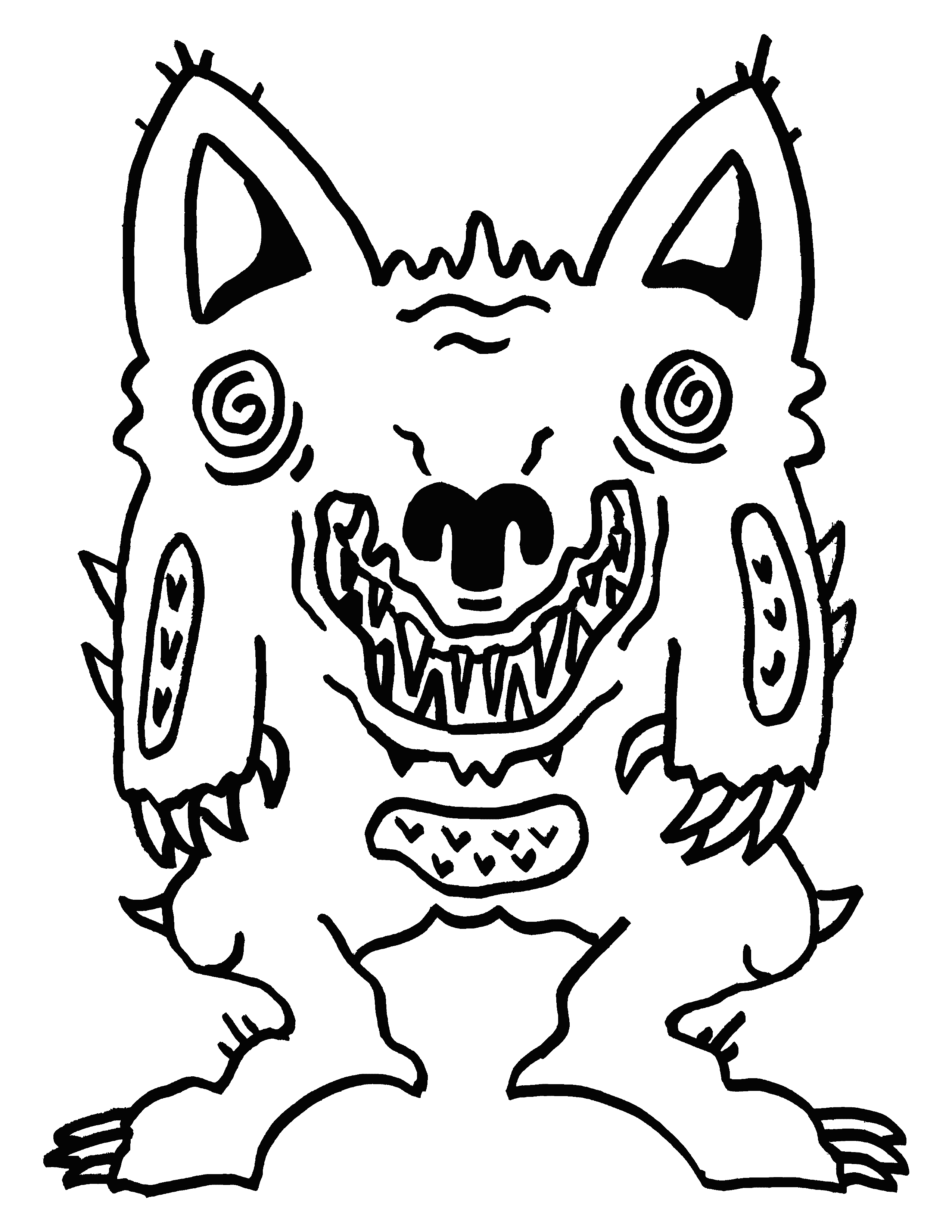 Coloring page: Monster 03