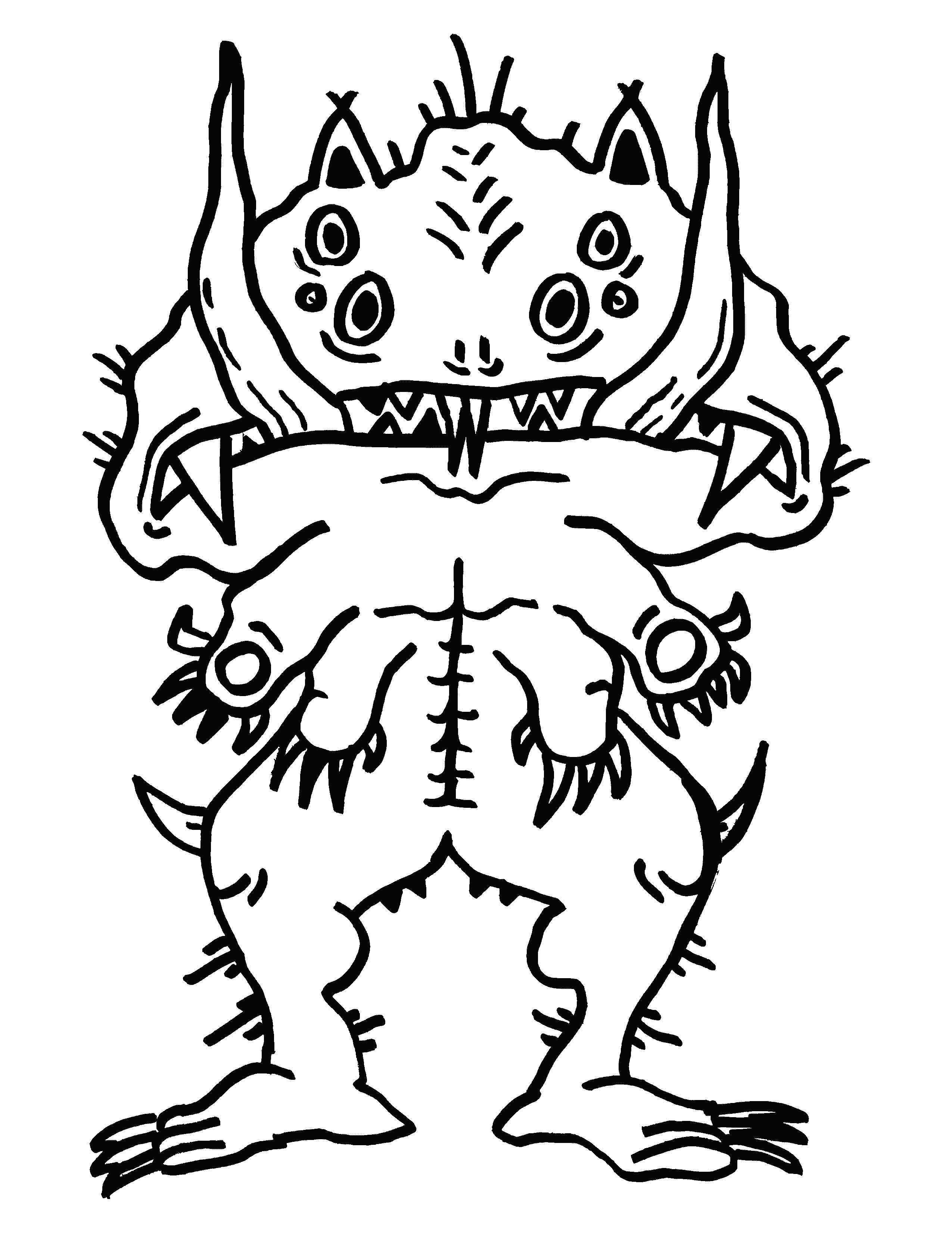 Coloring page: Monster 04