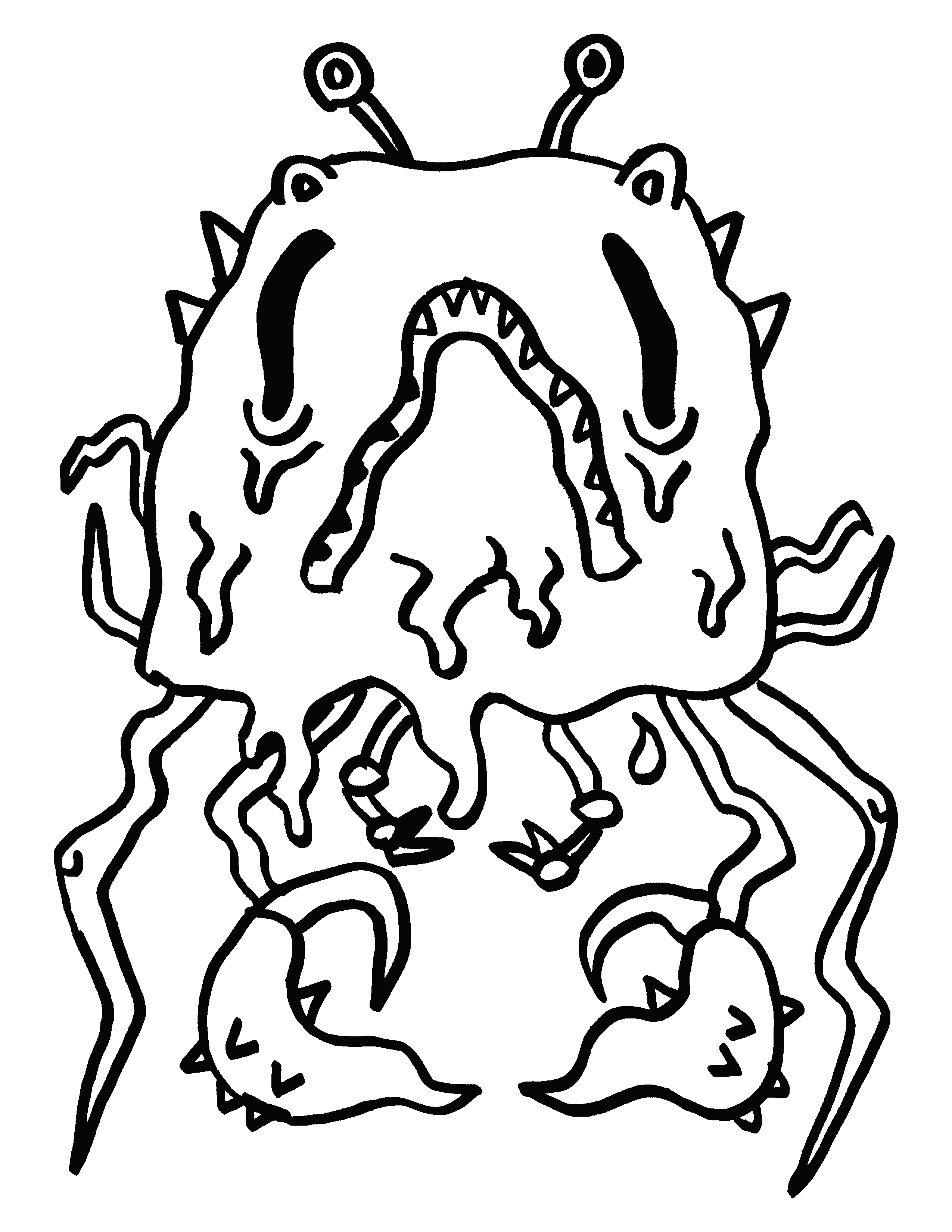 Coloring page: Monster 05