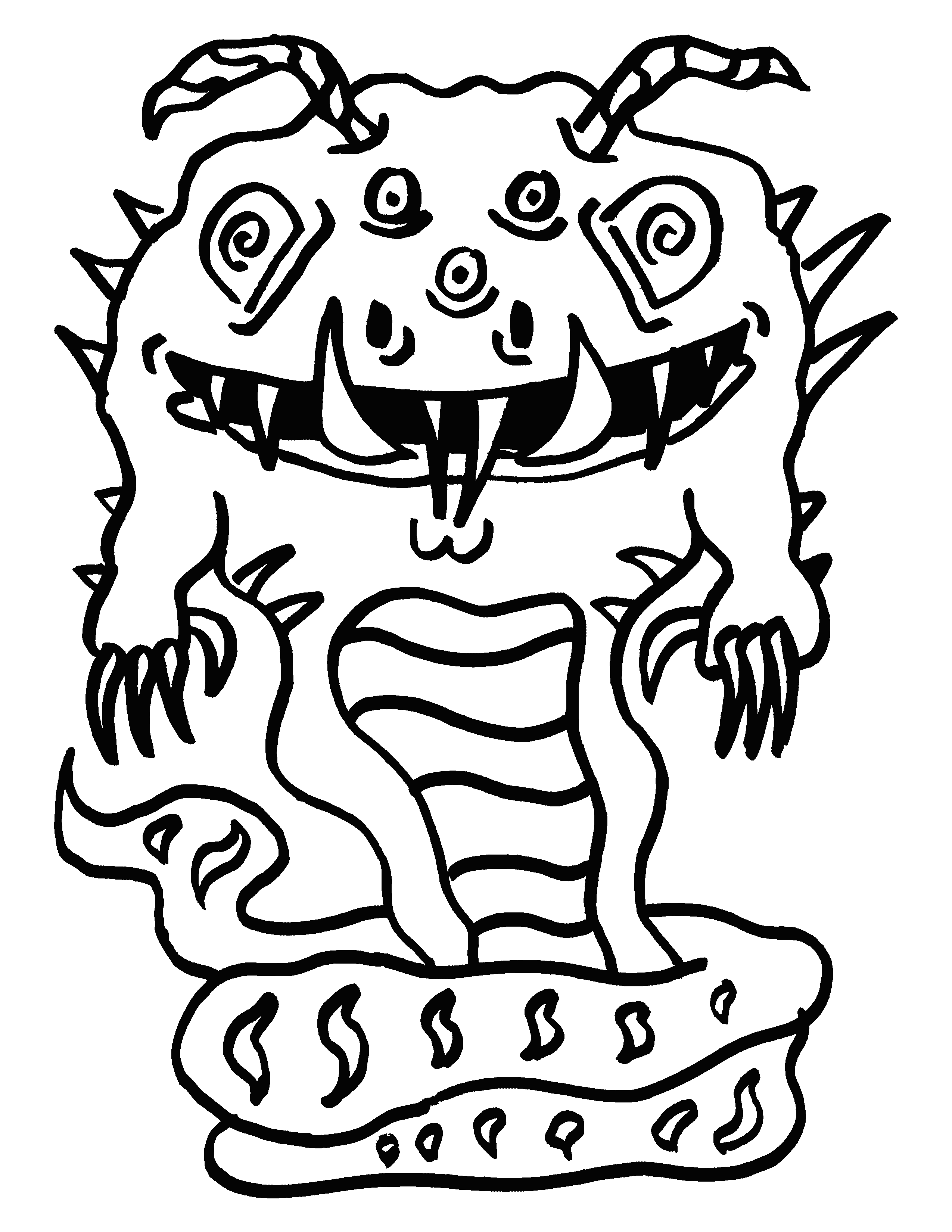 Coloring page: Monster 06
