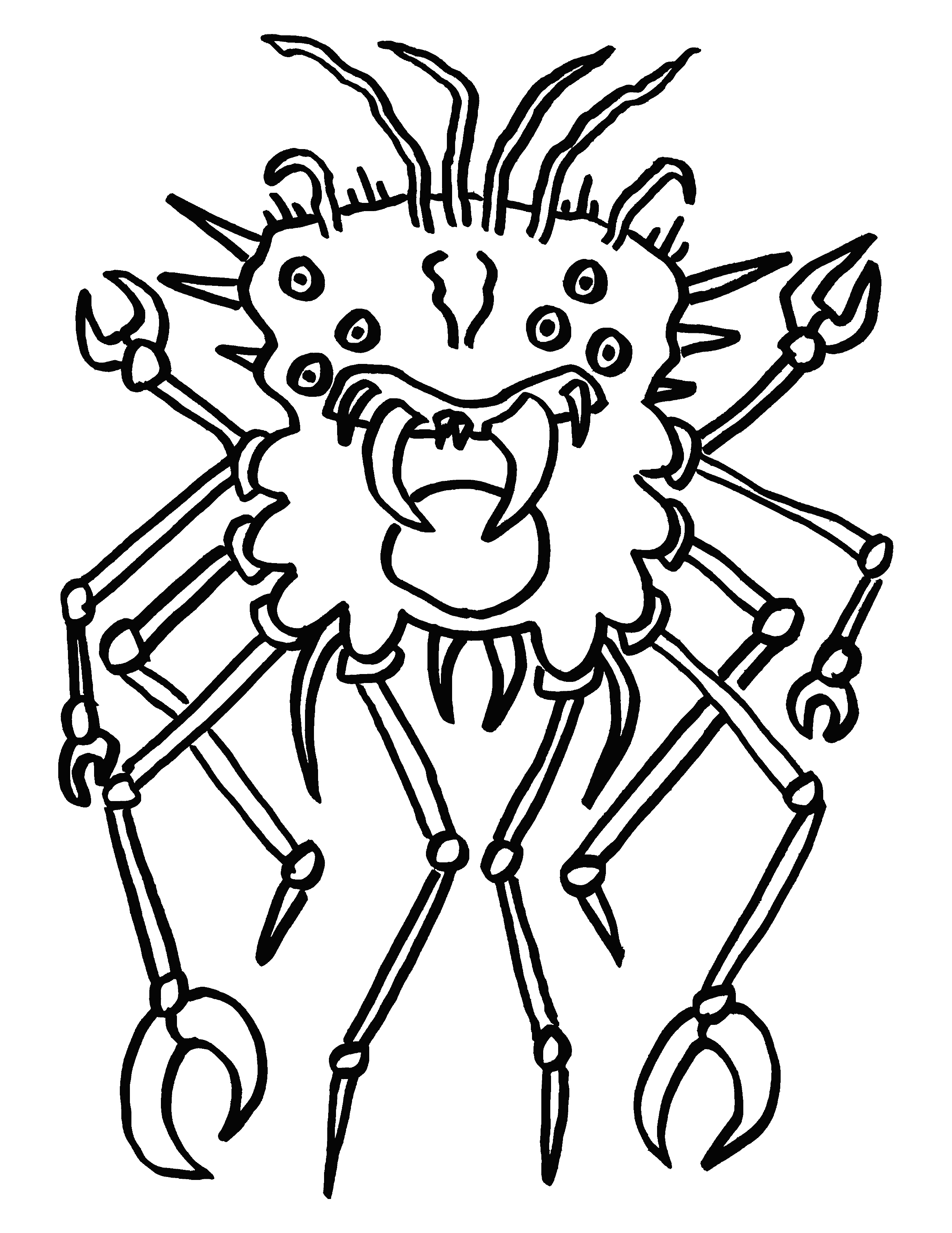 Coloring page: Monster 08