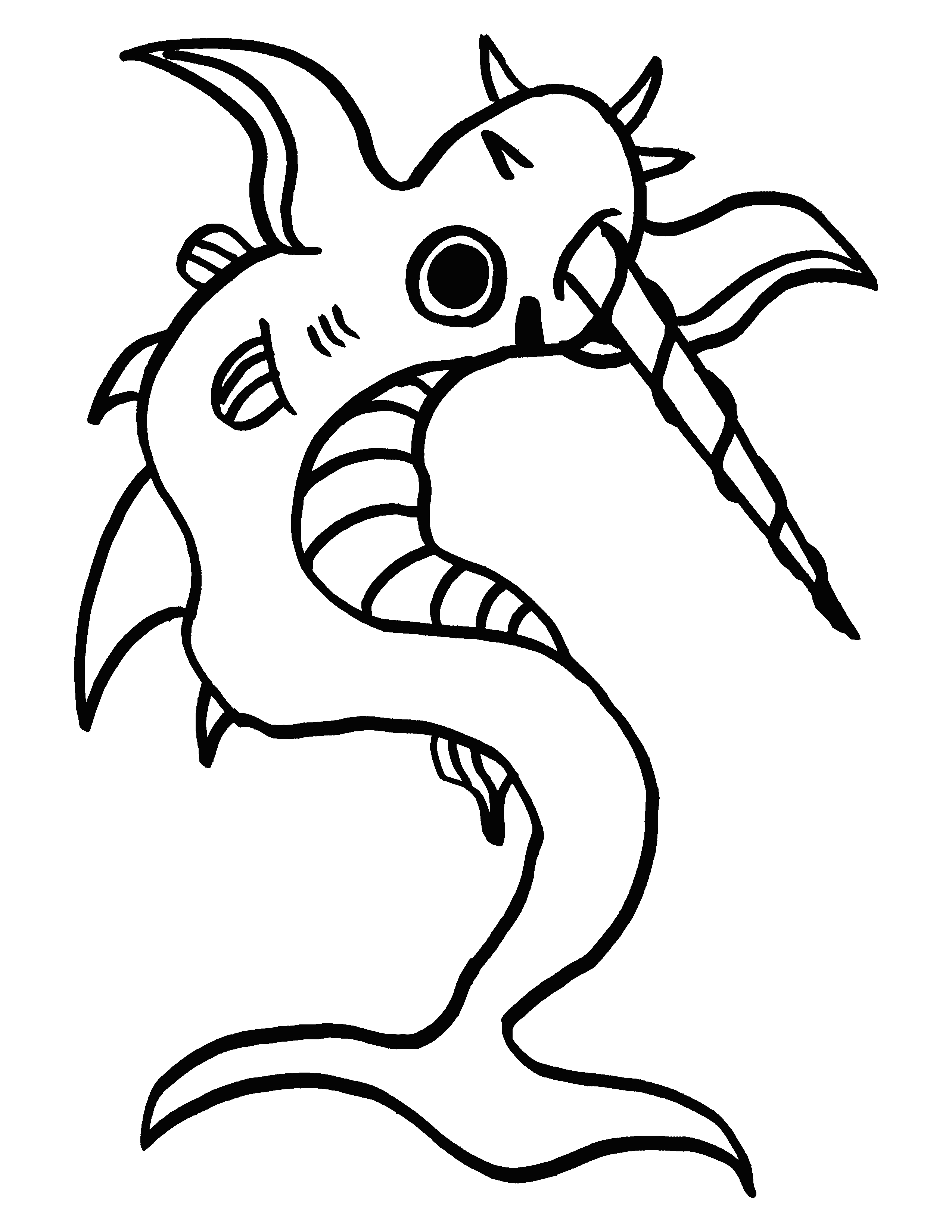 Coloring page: Monster 09