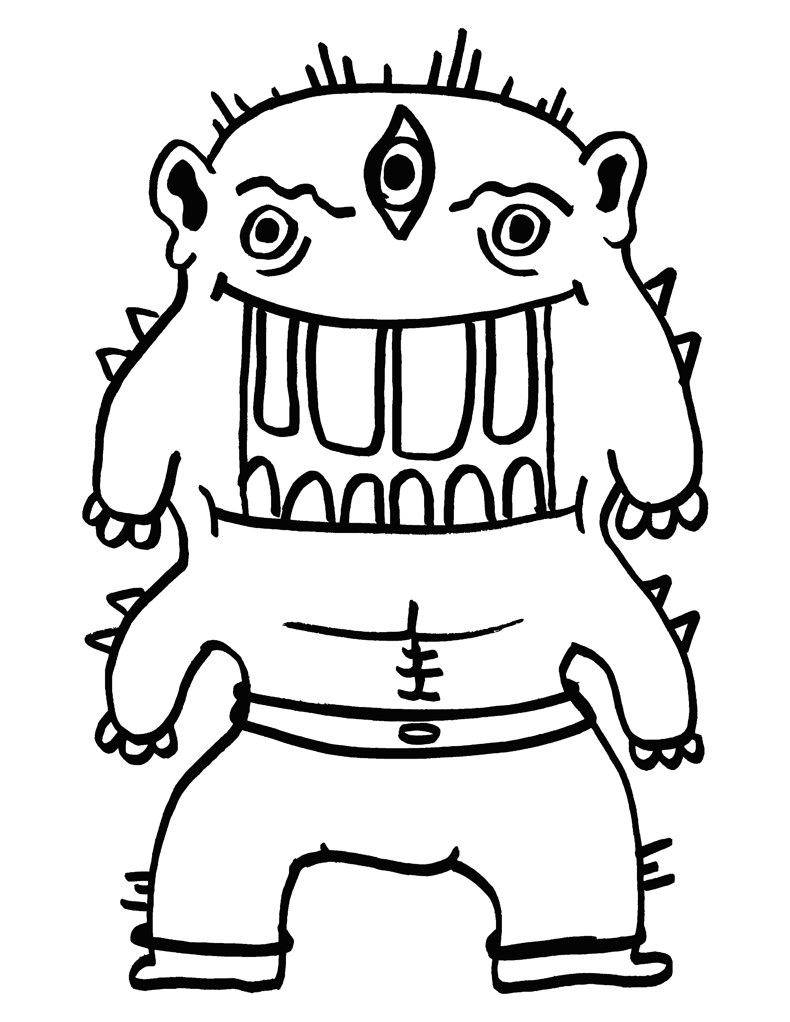Coloring page: Monster 10
