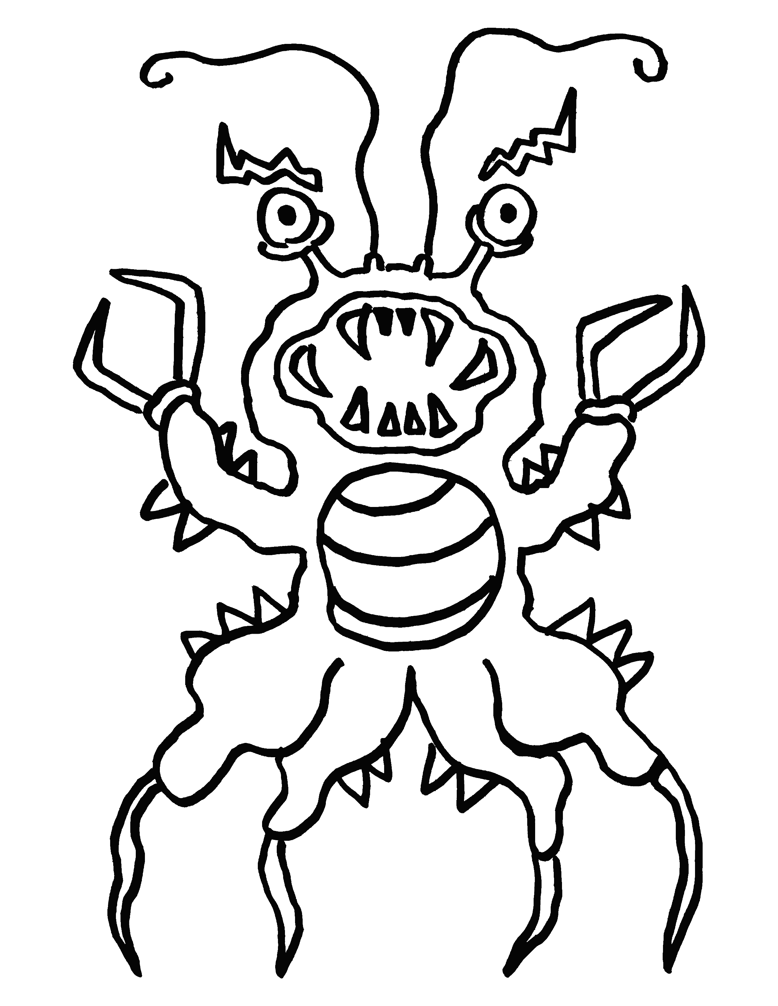 Coloring page: Monster 15