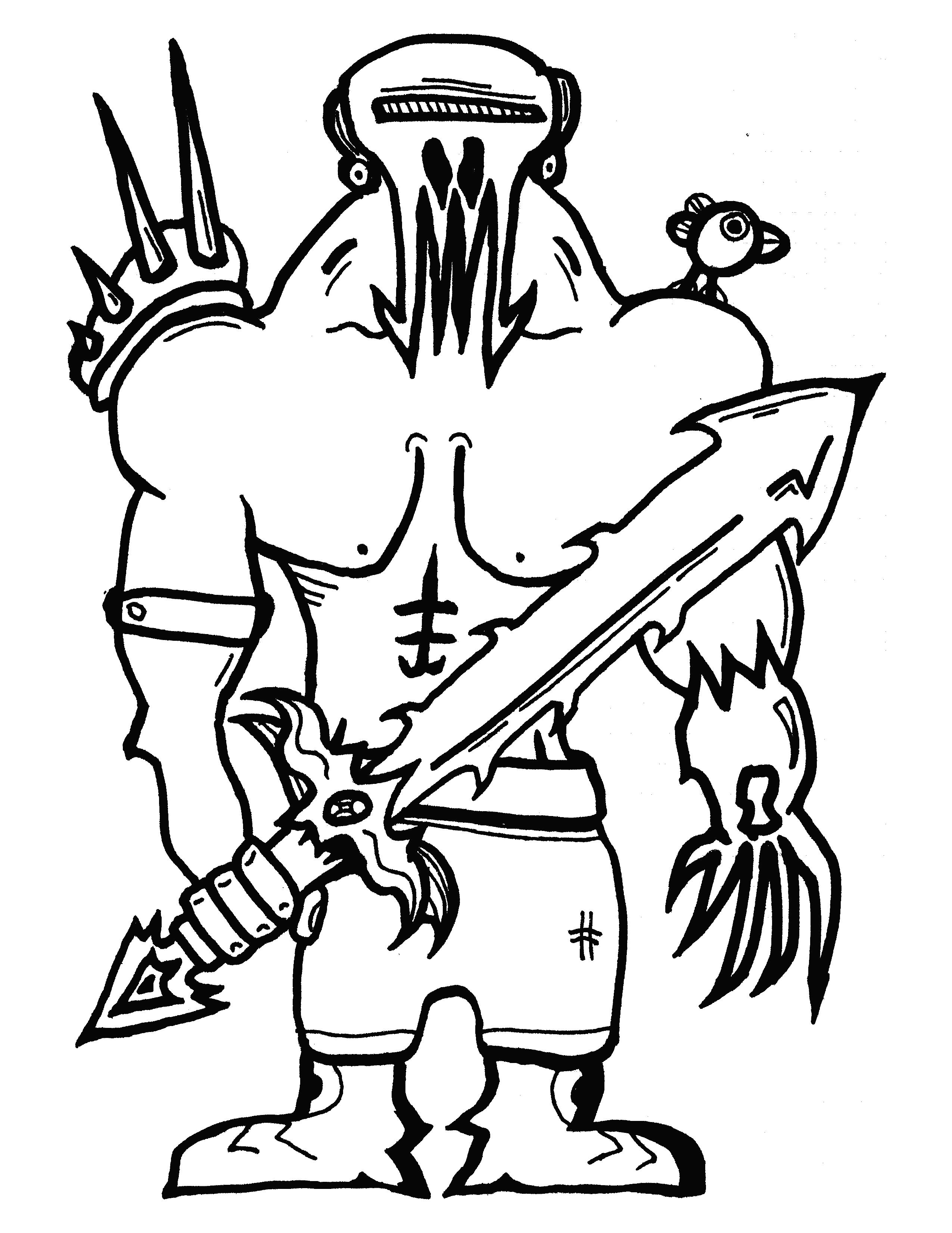 Coloring page: Monster 18
