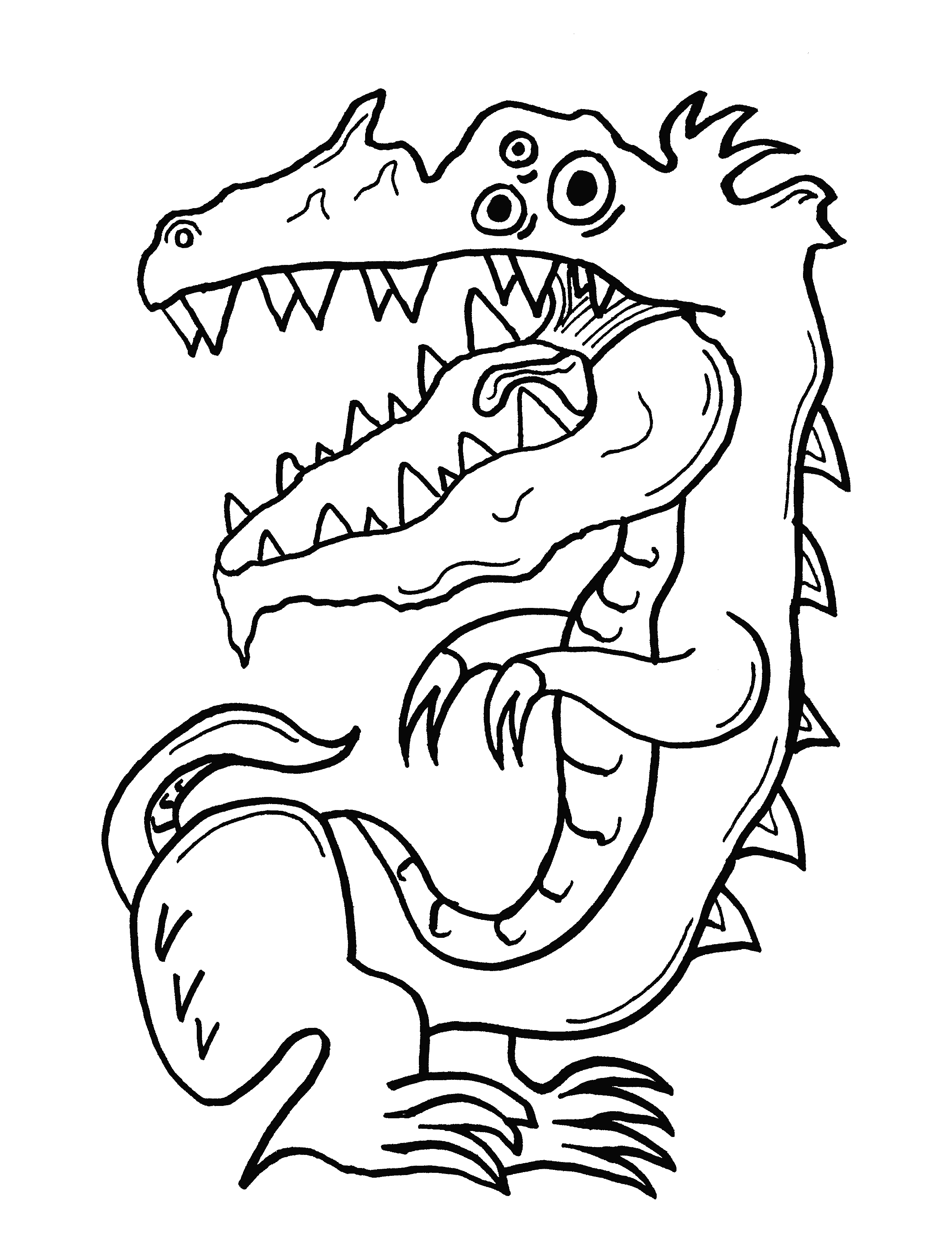 Coloring page: Monster 20